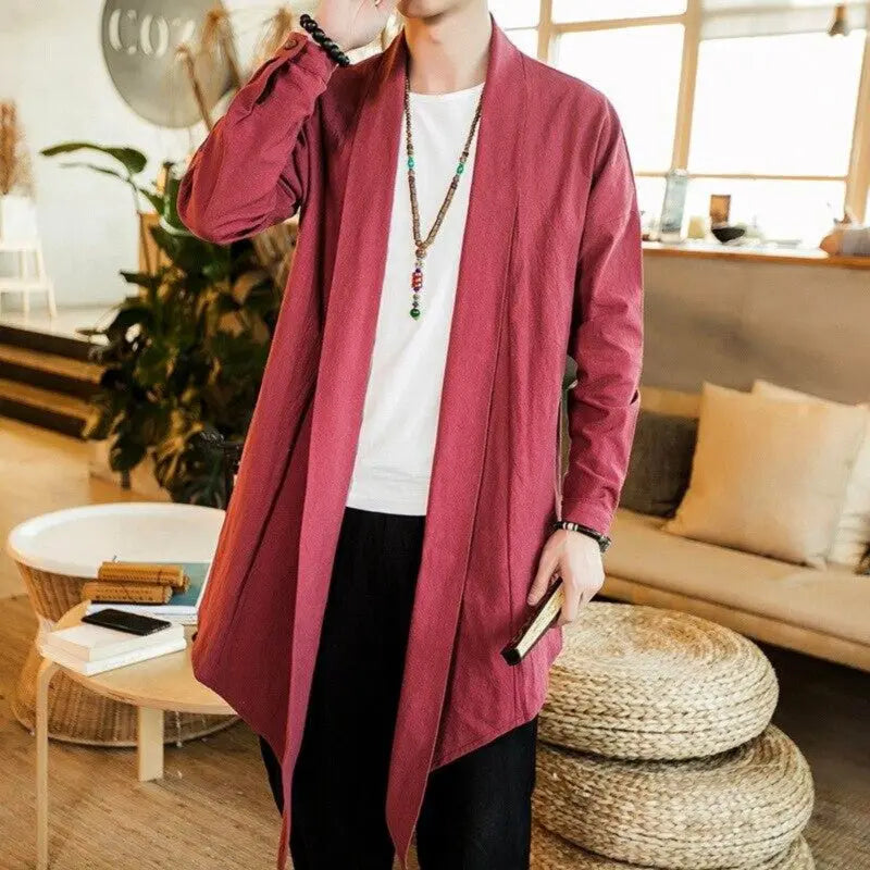 Veste Longue Style Kimono 'Ryuu'