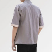 Veste Style Japonais Homme 'Gris Hideki'