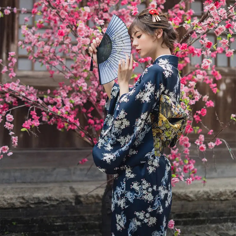 Vrai Kimono Japonais Femme 'Akemi'