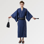 Yukata pour Homme 'Bleu Traditionnel'