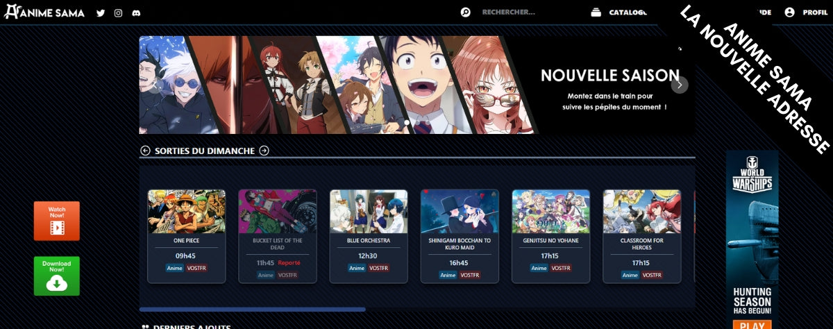 Anime-Sama - Streaming et catalogage d'animes et scans.