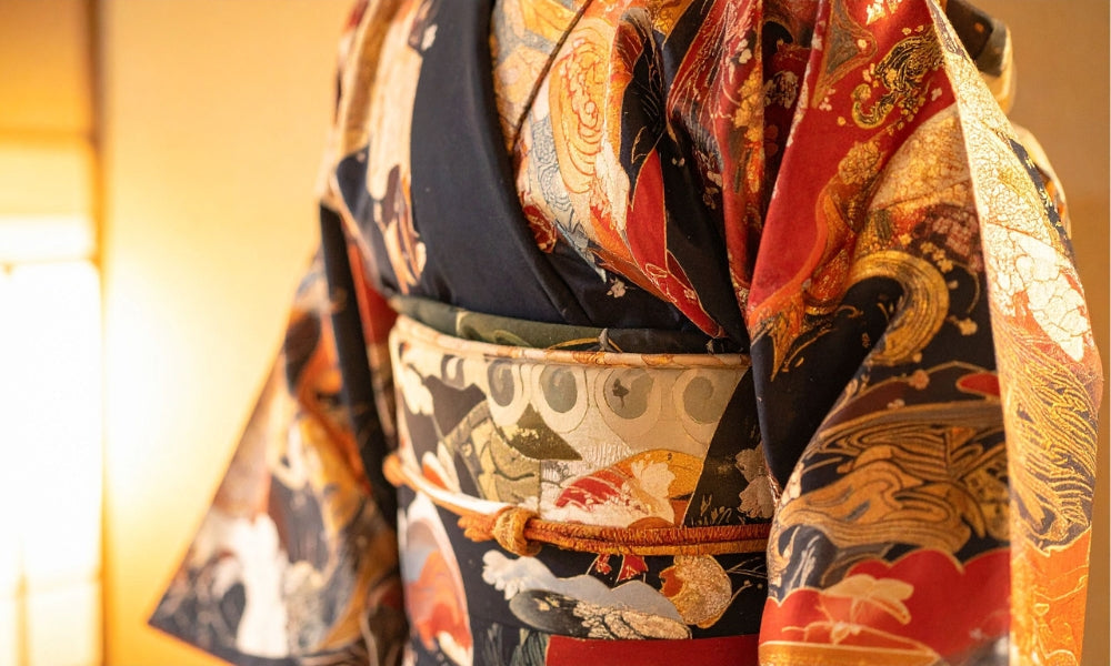 Les symboles japonais dans les kimonos traditionnels