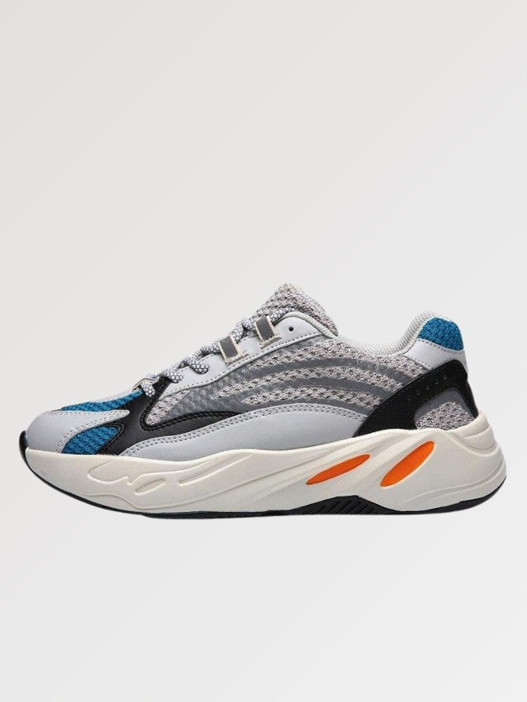 Sneakers Dad Shoe 'Aomori'— baskets japonaises Y2K gris beige dad shoe vue détail