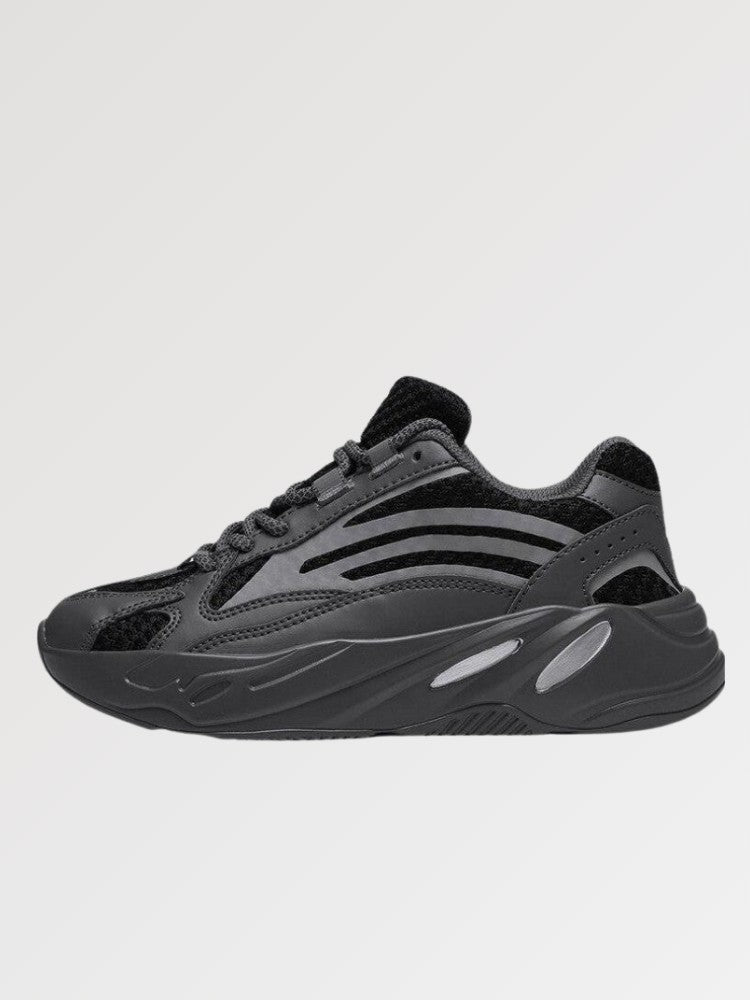 Sneakers Dad Shoe 'Aomori'— basket japonaise plateforme gris beige dad shoe vue détail