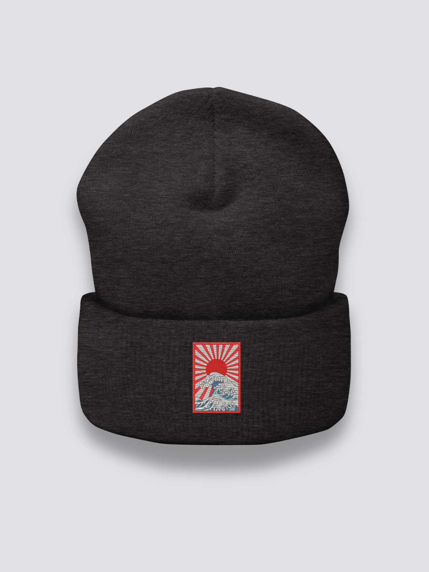 Bonnet japonais à une scène d'estampe ukiyo-e brodée, vue 4 - Japanstreet