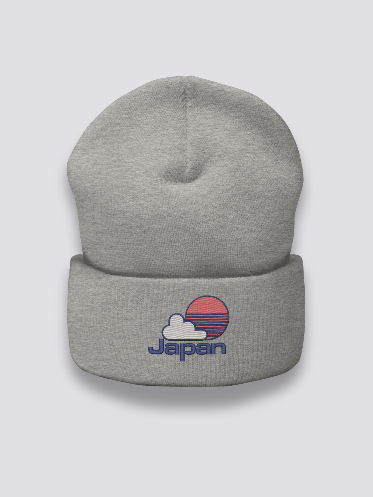 Bonnet japonais à un emblème baseball japonais brodé, coloris gris foncé - Japanstreet