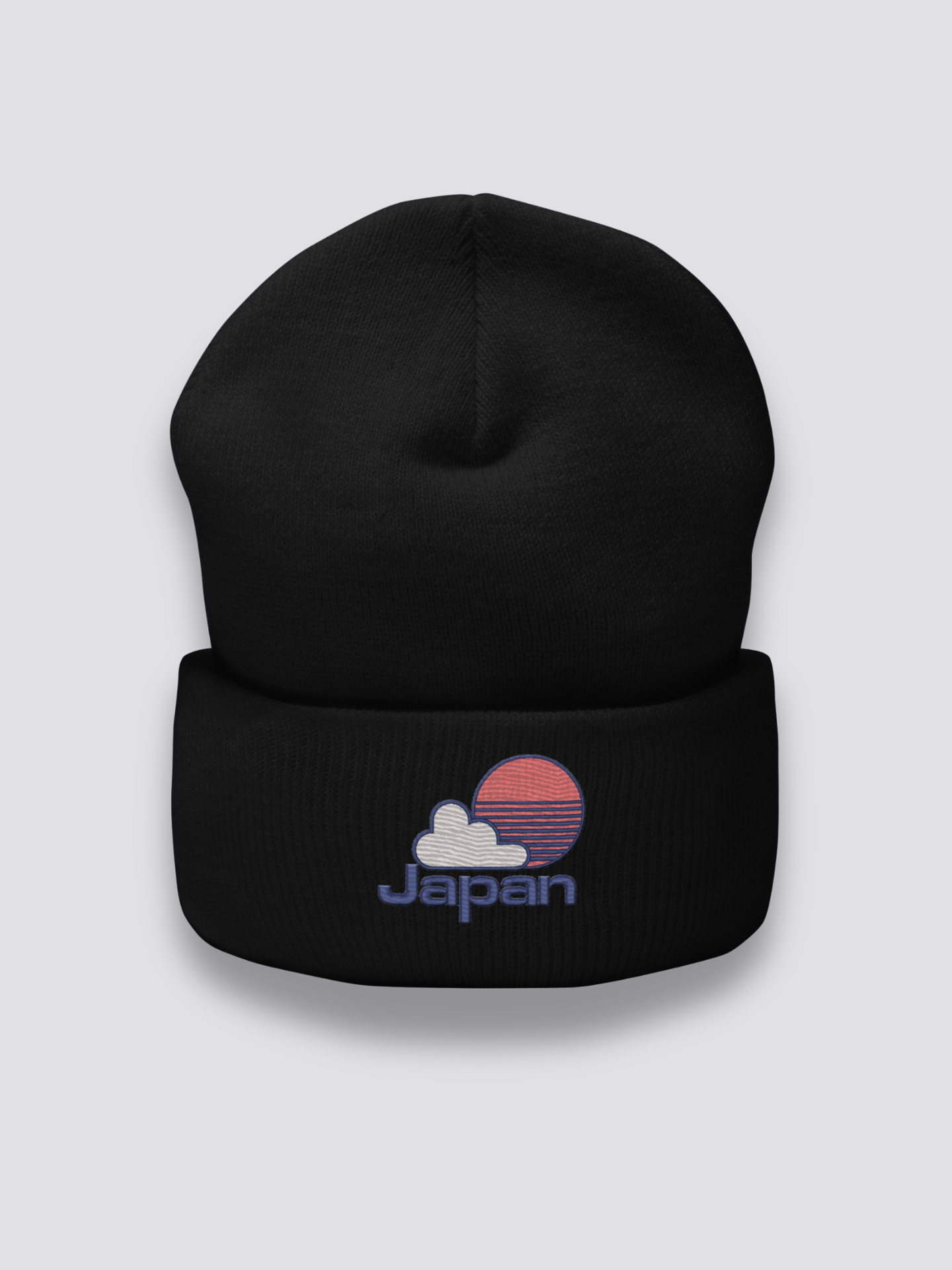 Bonnet japonais à un emblème baseball japonais brodé, coloris noir - Japanstreet
