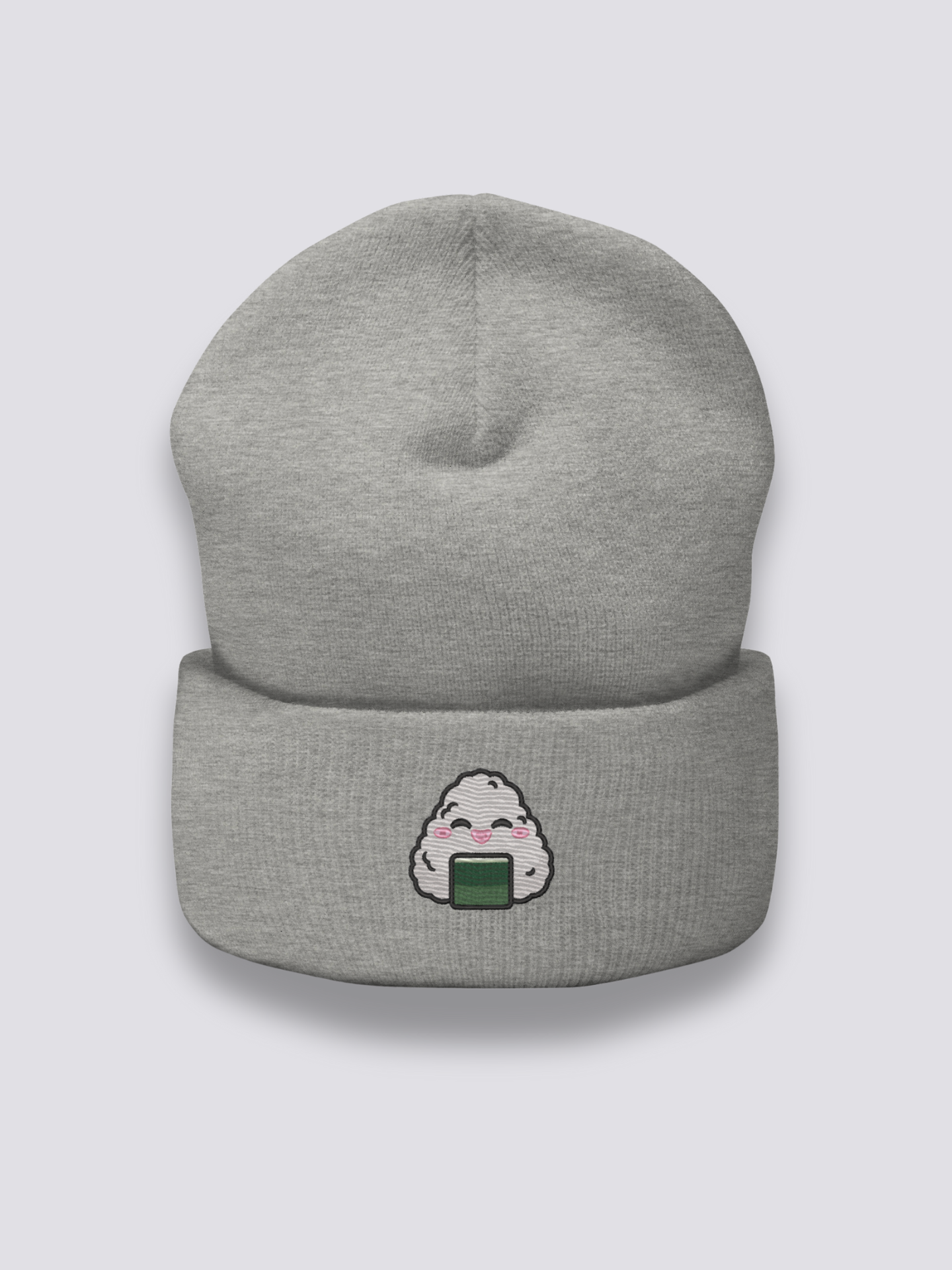 Bonnet japonais à un onigiri brodé, porté - Japanstreet