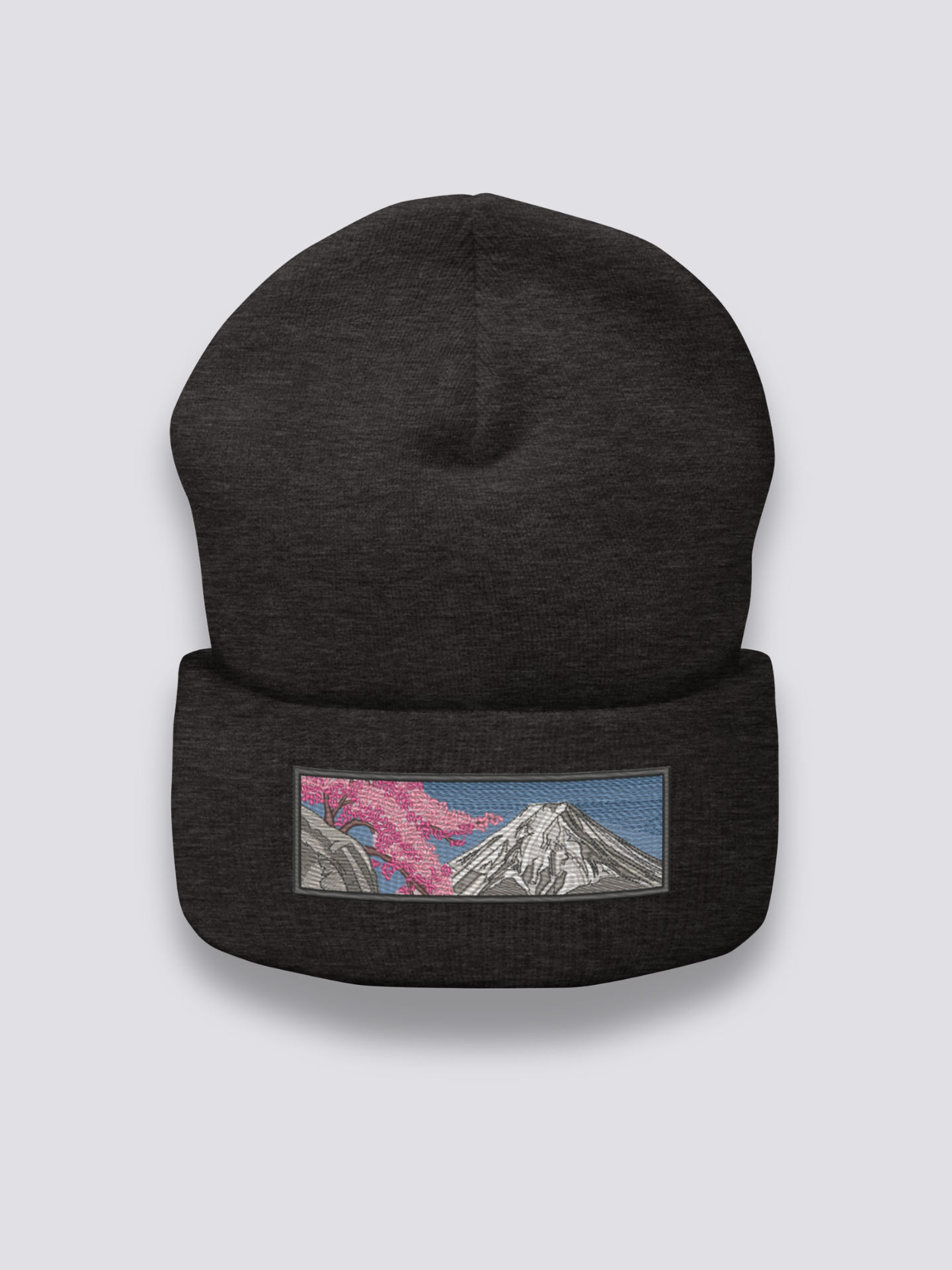 Bonnet japonais à un paysage japonais brodé, vue 4 - Japanstreet