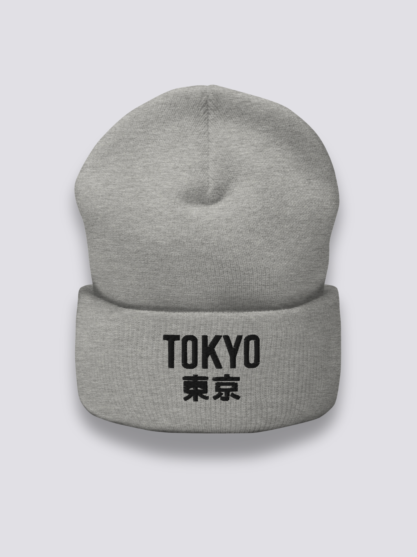 Bonnet japonais à le lettrage Tokyo brodé, coloris gris foncé - Japanstreet