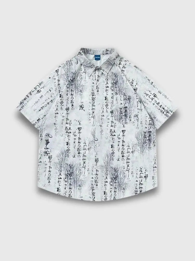 Chemise Calligraphie Japanstreet