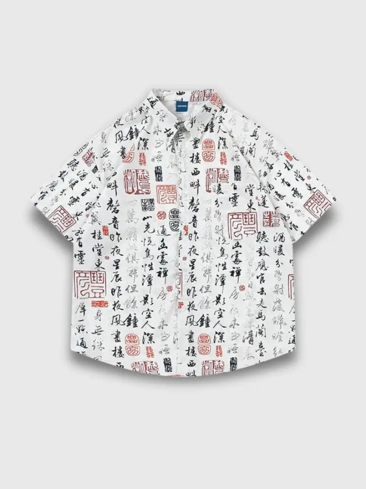 Chemise Calligraphie Japanstreet