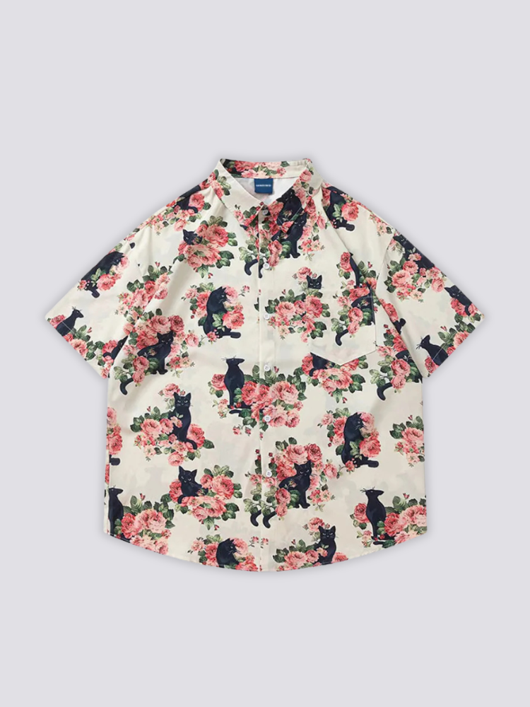 Chemise Motif Chat
