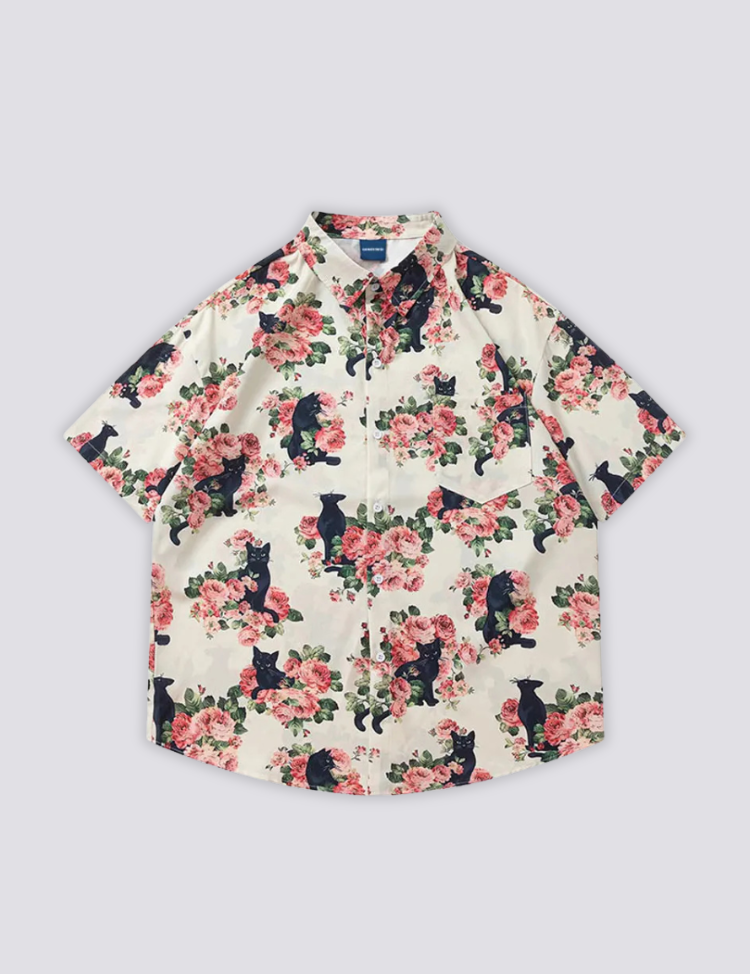 Chemise Motif Chat