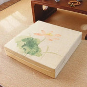 Coussin japonais à fleurs carré 'Ogaki' Japanstreet