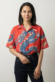 Chemise Japonaise Dragon Femme 'Ryu-Jin'
