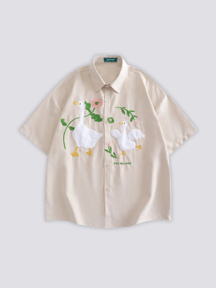 Chemise Canard Brodée - ダック