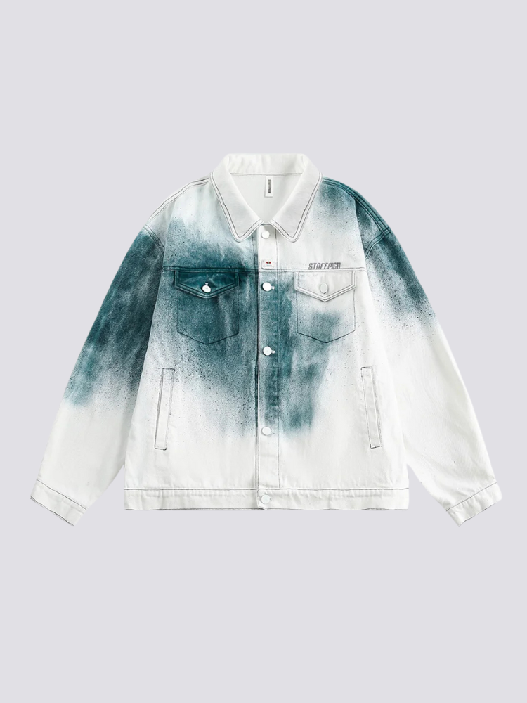 Veste en Jean Tie & Dye - ツートーン