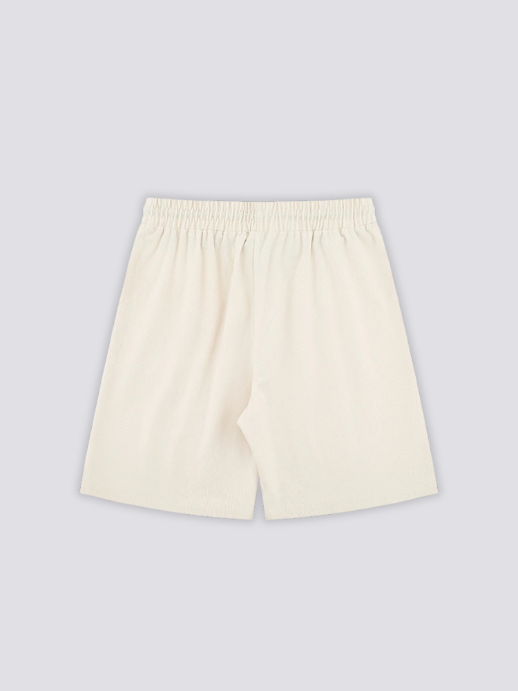 Short Blanc en Coton - コットン