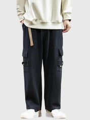 Pantalon Cargo Bleu Marine 'Tokoname' Japanstreet
