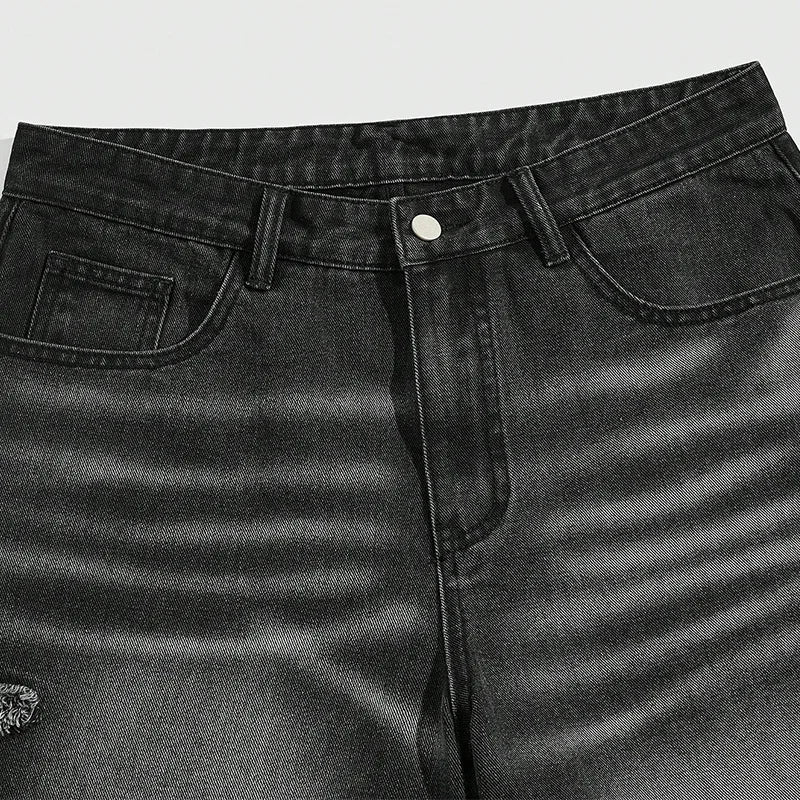 Short en Jean Etoile - スター