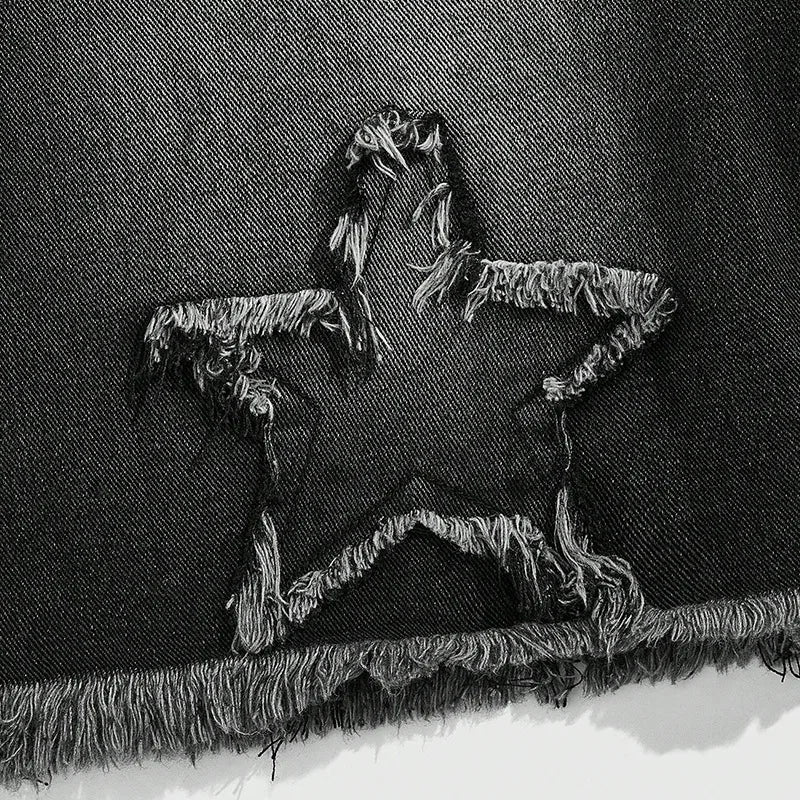 Short en Jean Etoile - スター