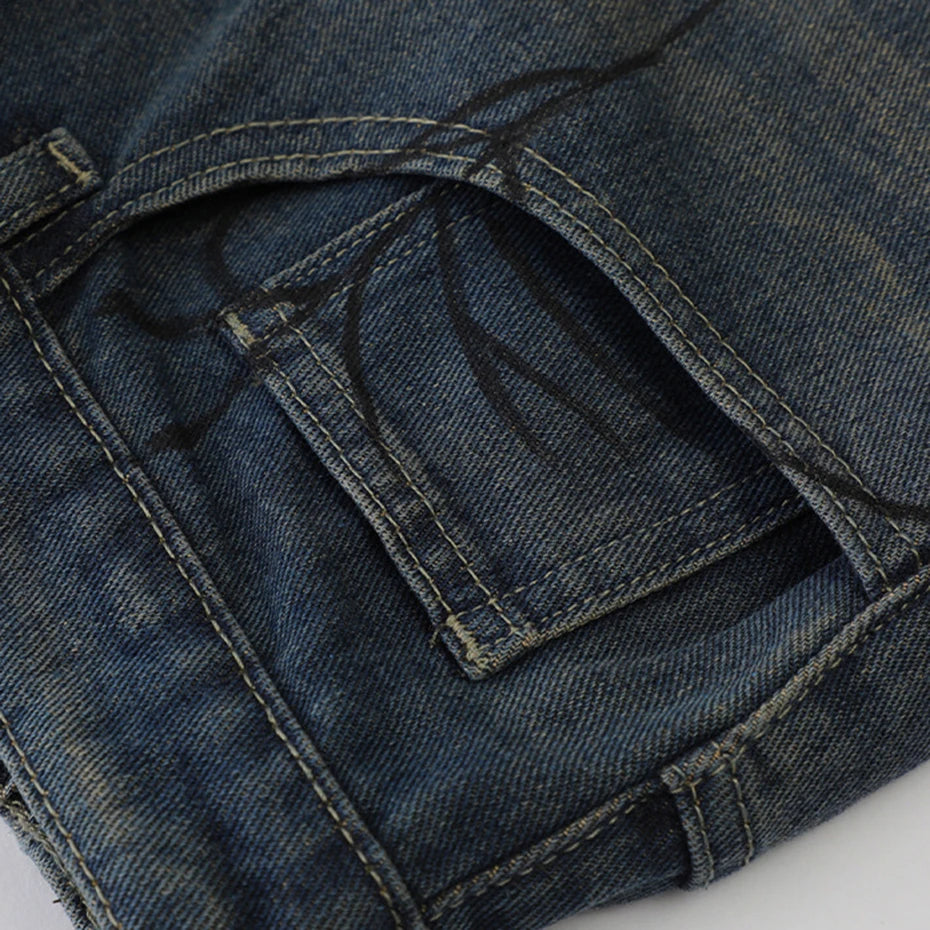 Short en Jean Spider - スパイダ