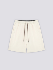 Short Blanc en Coton - コットン