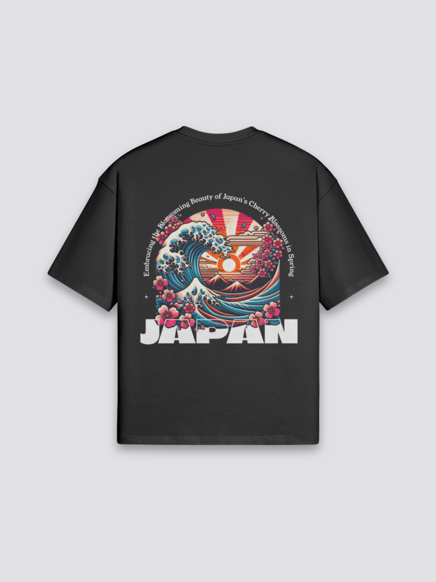T-Shirt Vague de Kanagawa - 葛飾 北斎