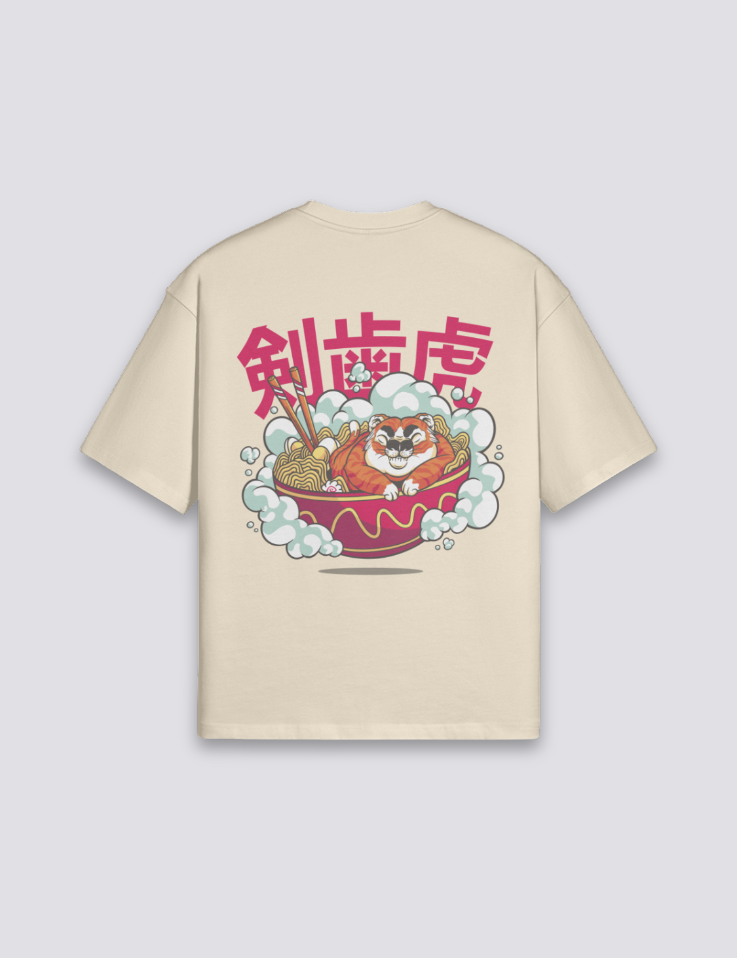 T-Shirt avec Ecriture Japonaise - らーめん