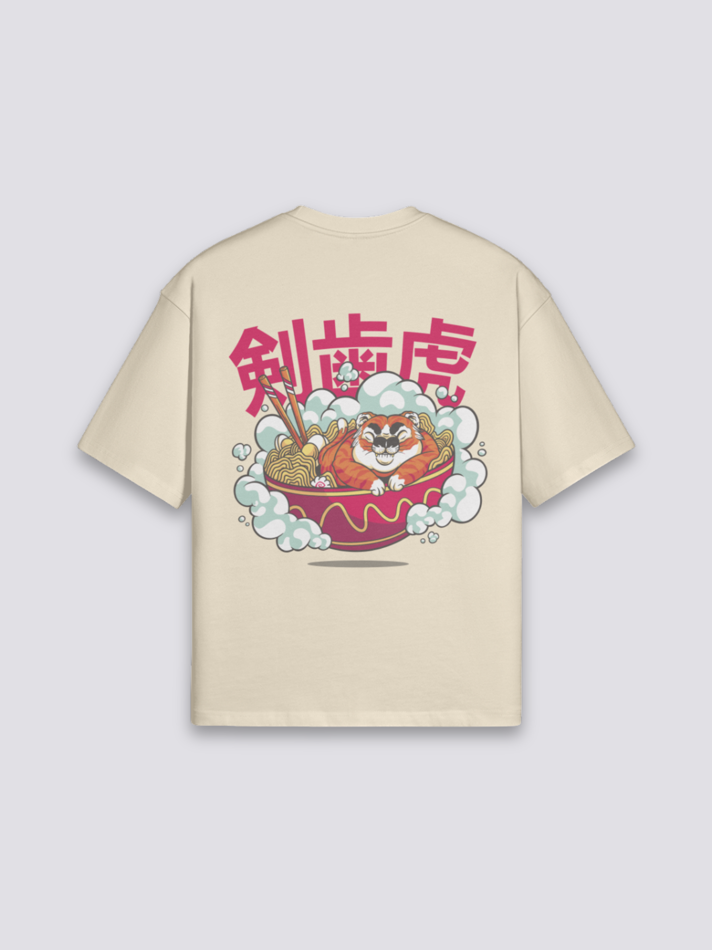 T-Shirt avec Ecriture Japonaise - らーめん