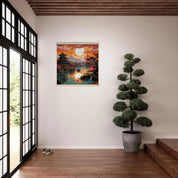 Contemplez ce magnifique paysage japonais à travers notre authentique tableau