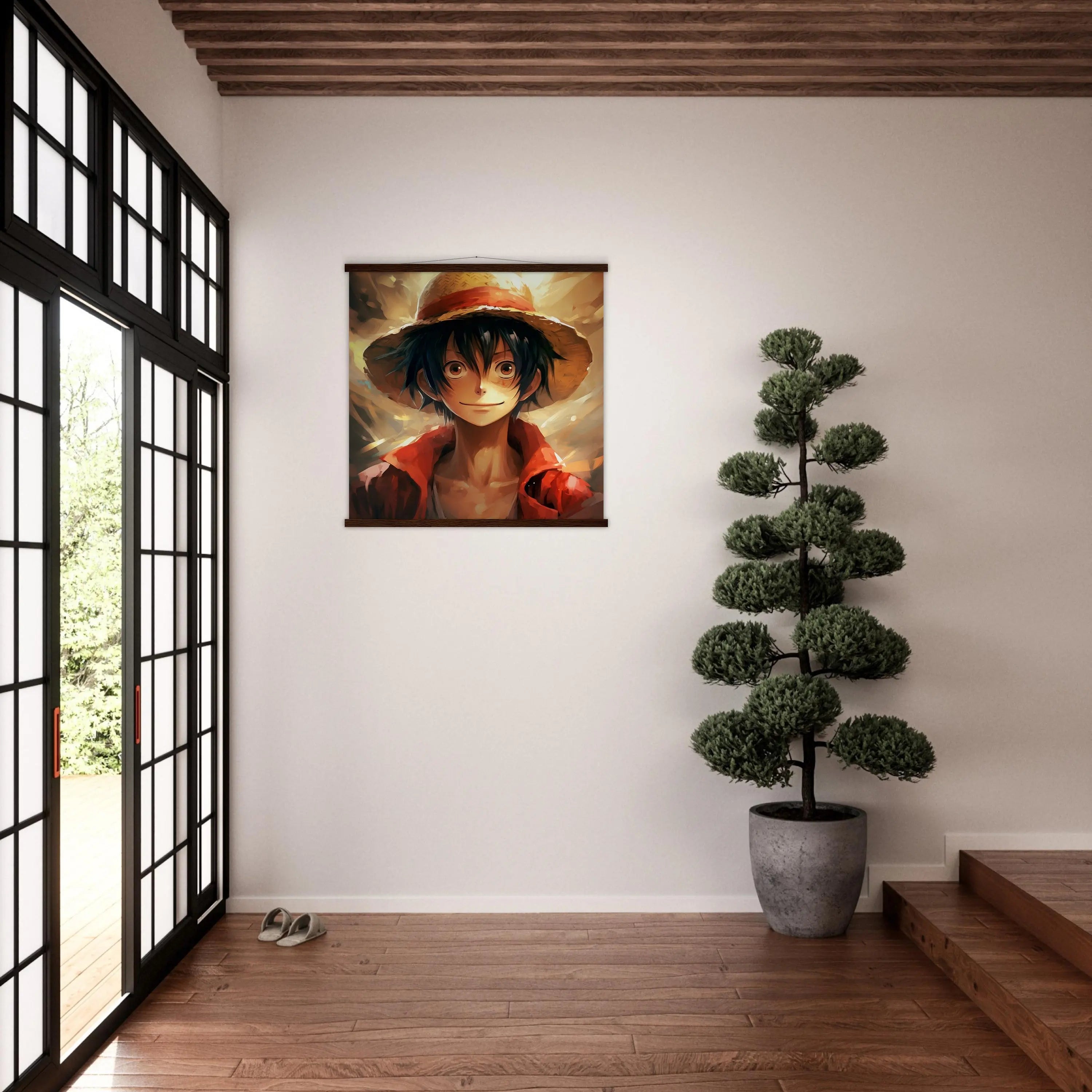 Le tableau japonais Monkey D Luffy