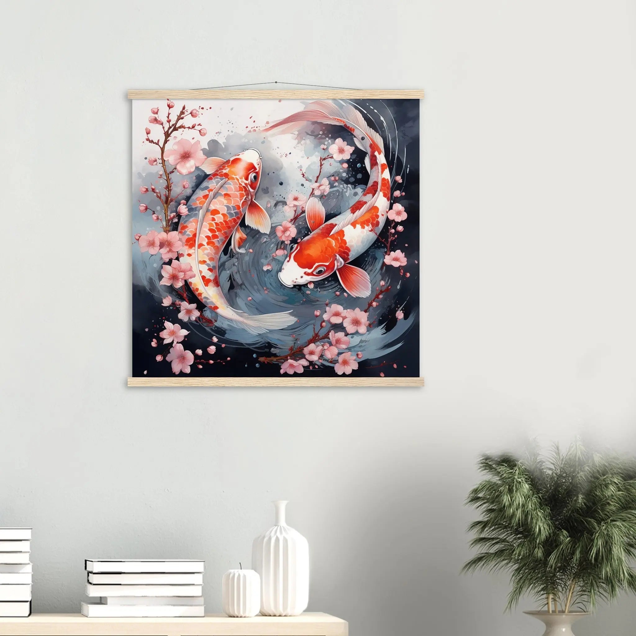 Tableau poisson carpe japonaise