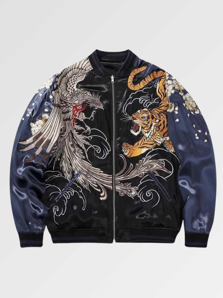 Nous avons conçu pour vous la veste broderie japonaise idéale lors de vos déplacements de mi-saison