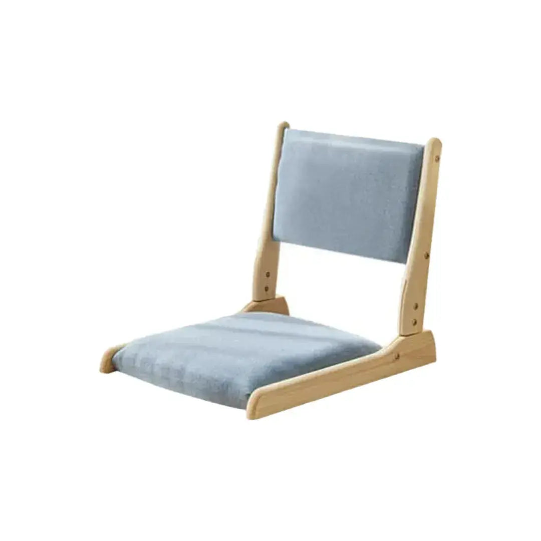 Zaisu Kita chaise de sol japonaise sans pieds à dossier inclinable en 4 couleurs — vue de profil — Japanstreet