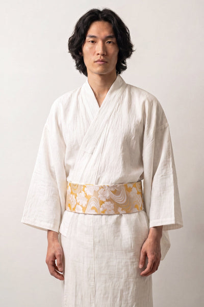 Ceinture Obi Dorée 'Sanaé'