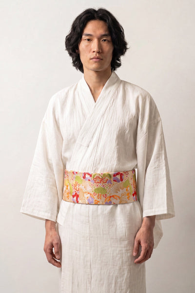 Ceinture Obi Jaune 'Nanten'