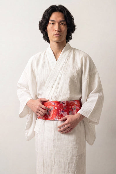 Ceinture Obi Rouge 'Shôchikubai'