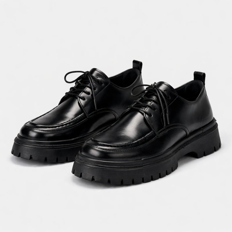 Chaussures Japonaises 'Kuroi' — chaussure japonaise traditionnelle cuir noir uniforme