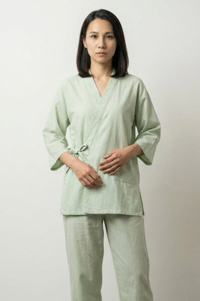 Ensemble Pyjama Japonais Vert 'Matcha'