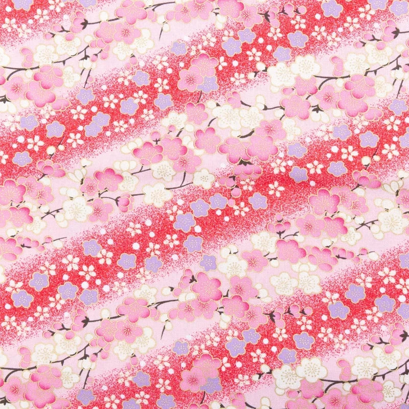 Furoshiki 'Sakura Nagare' Cerisiers Roses en Flot