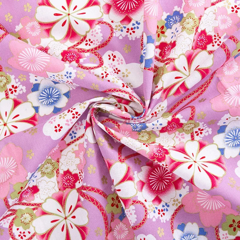 Furoshiki 'Sakura Yume' Rêve de Cerisier Mauve