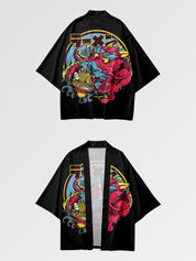 Haori jacket Dragon x Ramen motif dragon ramen pop art tokyo japonais Japanstreet
