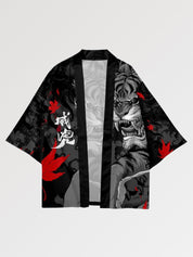Haori japonais Japan Taiga coupe ample manches kimono streetwear tigre samurai Japanstreet