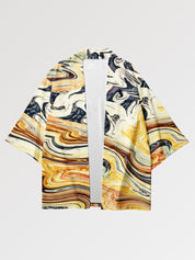 Haori japonais streetwear Psykomida coupe ample manches kimono moderne Japanstreet