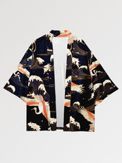 Haori japonais Yokohama coupe ample manches kimono streetwear traditionnel Japanstreet