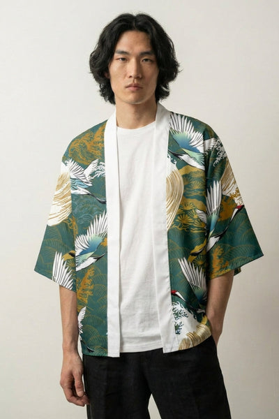 Haori Kimono Cardigan 'Tsuru no Gawa'