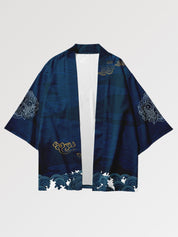 Haori streetwear coupe ample Tsuru japonais motifs marins Japanstreet