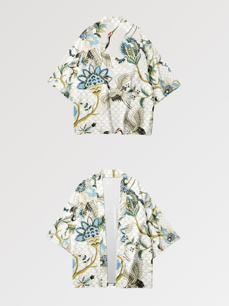 Haori vintage japonais Ishioka motifs sensu détail tissus naturels Japanstreet